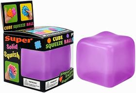 Brinquedo Sensorial Cubo Grande Roxo Macio Antiestresse Brinquedo Sensorial Cubo Grande Roxo Macio Antiestresse