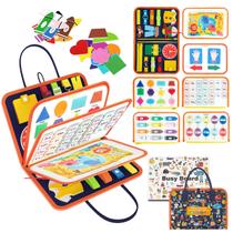 Brinquedo sensorial de viagem para crianças Busy Board Freebear de 1 a 4 anos Brinquedo sensorial de viagem para crianças Busy Board Freebear de 1 a 4 anos