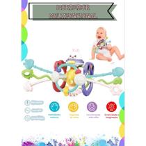 Brinquedo Sensorial Educativo 6 em 1 para Bebê +12 Meses Mordedor Interativo Montessori
