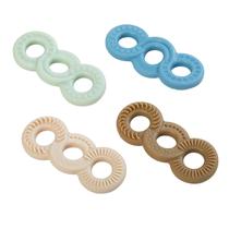 Brinquedo Sensorial Fidget Infinity Loop Triplo - Conjunto com 4 Peças