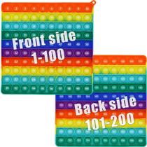 Brinquedo sensorial Fidget PETBSNVB Double Side Pop it 1-200 números Brinquedo sensorial Fidget PETBSNVB Double Side Pop it 1-200 números