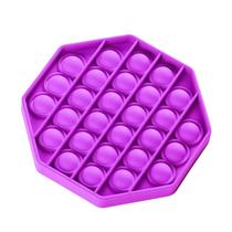 Brinquedo sensorial Fidget Toy RadBizz Push Pop Bubble, octógono roxo