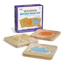 Brinquedo Sensorial Infantil de Labirinto de Madeira Mindful Hand2mind