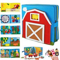 Brinquedo sensorial Montessori Busy Book Cobelae para crianças com mais de 3 anos