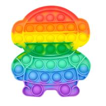 Brinquedo Sensorial Push Pop Bubble Fidget RadBizz - Astronauta Arco-Íris