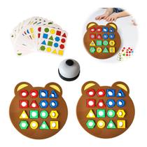 Brinquedo sensorial Shape Matching Game Fiopet Color para crianças de 1 a 8 anos