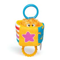 Brinquedo sensorial Teether Ms. Rachel Herbie com clipe de chocalho