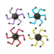 Brinquedo Sensorial Transformável Em Forma De Robô Com 4 Peças DIY, Spinner Mecânico
