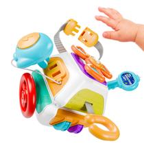Brinquedo sensorial WYCYJU Busy Cube para crianças de 2 a 3 anos