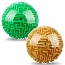 Brinquedo sequencial de memória 3D Maze Ball HSLCGF de 4 polegadas para crianças, 2 peças