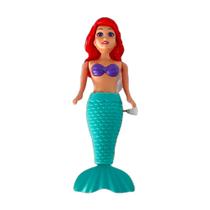 Brinquedo Sereia Ariel que Movimenta a Cauda Infantil Piscina Água Banho