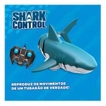 Brinquedo Shark Control Tubarão Aquatico grande C/ Controle Original Zoop