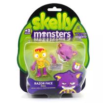 Brinquedo Skelly Monsters Figura Razor Face Raul Dtc 5041
