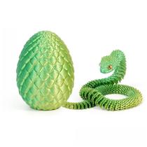Brinquedo Snake Fidget Ovo de cobra impresso em 3D com cobra impressa em 3D