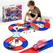 Brinquedo Spider Race Track Veecafiodi para crianças de 5 a 7 anos com 2 carros Brinquedo Spider Race Track Veecafiodi para crianças de 5 a 7 anos com 2 carros