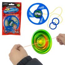 Brinquedo Spinner de corda Giro Maluco gira com luz led