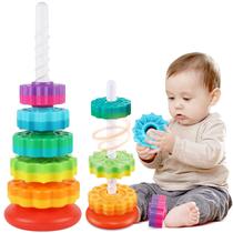 Brinquedo Spinning Stacking GKBSJ Baby Spinner Ring Stacker 1-3 anos Brinquedo Spinning Stacking GKBSJ Baby Spinner Ring Stacker 1-3 anos