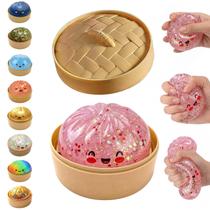 Brinquedo Squishy de Bolinho Glitter Hepanio para Alívio do Estresse Brinquedo Squishy de Bolinho Glitter Hepanio para Alívio do Estresse