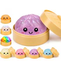 Brinquedo Squishy de Bolinho Misterioso Roxo com Glitter Binkahui Brinquedo Squishy de Bolinho Misterioso Roxo com Glitter Binkahui