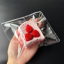 Brinquedo Squishy de Silicone Flovyn Bolo de Morango, Retorno Lento