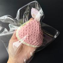 Brinquedo Squishy Flovyn Morango Gigante de Silicone com Retorno Lento