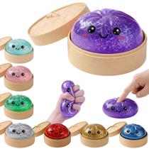 Brinquedo Squishy LEGEOS Dumpling com Glitter para Alívio do Estresse 8,5 cm Brinquedo Squishy LEGEOS Dumpling com Glitter para Alívio do Estresse 8,5 cm
