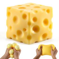 Brinquedo Squishy Naiderku Cubo de Queijo Jumbo 11 cm de Retorno Lento Brinquedo Squishy Naiderku Cubo de Queijo Jumbo 11 cm de Retorno Lento