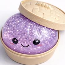 Brinquedo Squishy XWB Dumpling com Glitter, Slow Rising, Alívio de Estresse