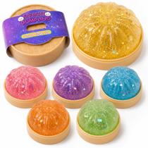 Brinquedo Squishy YMLTP Pacote com 3 Mini Bolinhos Sensorial com Glitter Brinquedo Squishy YMLTP Pacote com 3 Mini Bolinhos Sensorial com Glitter