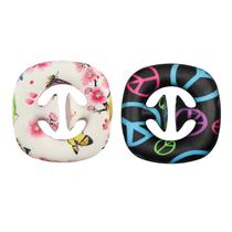 Brinquedo Stress Reliever, descompressão, silicone Grip 2PC