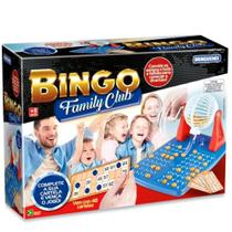 Brinquedo Super Bingo Family Clube 48 Cartelas e Globo Giratório