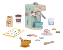 Brinquedo Super Cafeteira Madeira Expresso TookyToy TJ269 Brinquedo Super Cafeteira Madeira Expresso TookyToy TJ269