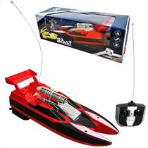 Brinquedo Super Lancha Controle Remoto 2 Motores Barco Sport