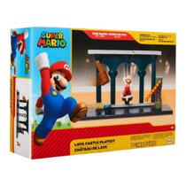 Brinquedo Super Mario Playset Castelo de Lava Candide 3003