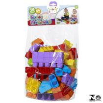 Brinquedo Super Mbricks Maral 4054 62 Peças coloridas