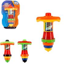 Brinquedo Super Pião com LUZ e Som Cores Sortidas
