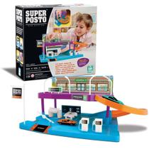 Brinquedo Super Posto De Gasolina Lava Rápido Troca De Óleo 0320 Nig Brinquedos