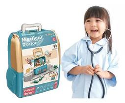 Brinquedo Super Saúde Conjunto Médico para Crianças Mochila