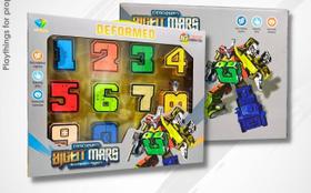 Brinquedo Super Transformers - Aprendendo Números Brincando Numeros em ação - Dtoys