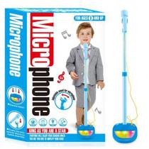 Brinquedo suporte com ajuste para microfone divertido com luz (Azul) Brinquedo suporte com ajuste para microfone divertido com luz (Azul)