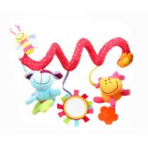 Brinquedo suspenso de carrinho Wokex Cartoon Animals com som e espelho