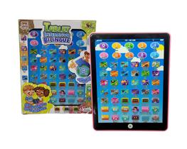 Brinquedo Tablete Interativo Infantil Bilíngue Presente Brinquedo Educativo s/acesso a internet - Art Brink