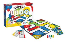 Brinquedo Tabuleiro Super Ludo Jogo Família Criança Didático Infantil Interativo Educacional Estratégia Presente