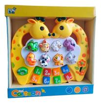 Brinquedo Teclado Girafa e animais interativo musical