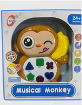 Brinquedo Teclado Infantil Com Luzes e Som - Musical Monkey