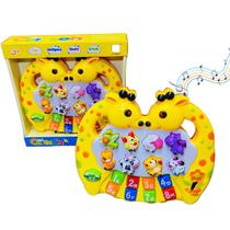 Brinquedo Teclado Infantil Musical Bebê Educativo Girafinha