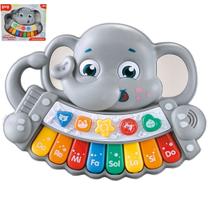 Brinquedo Teclado Infantil Musical Elefante Colorido 1406 - Shiny Toys