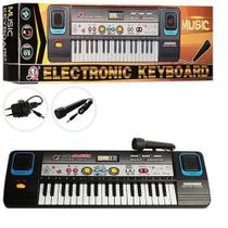 Brinquedo Teclado Infantil Musical Eletrônico com Microfone e Fonte Bivolt - TOYS