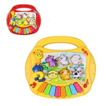 Brinquedo Teclado Piano Musical Bilingue Ingles Portugues