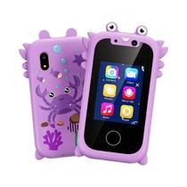 Brinquedo Telefone Celular Infantil Com Tela Sensível Ao Toque HD, Câmera, MP3, Reprodutor De